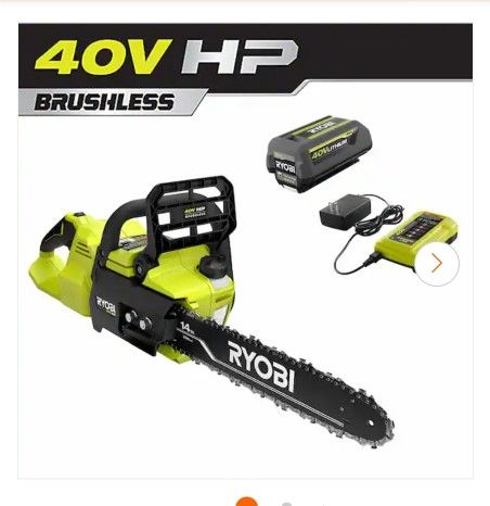 40V HP Brushless 14 in. Battery Chainsaw with 4.0 Ah Battery and Charger