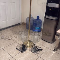 TALL DIMOND FLOOR LAMP