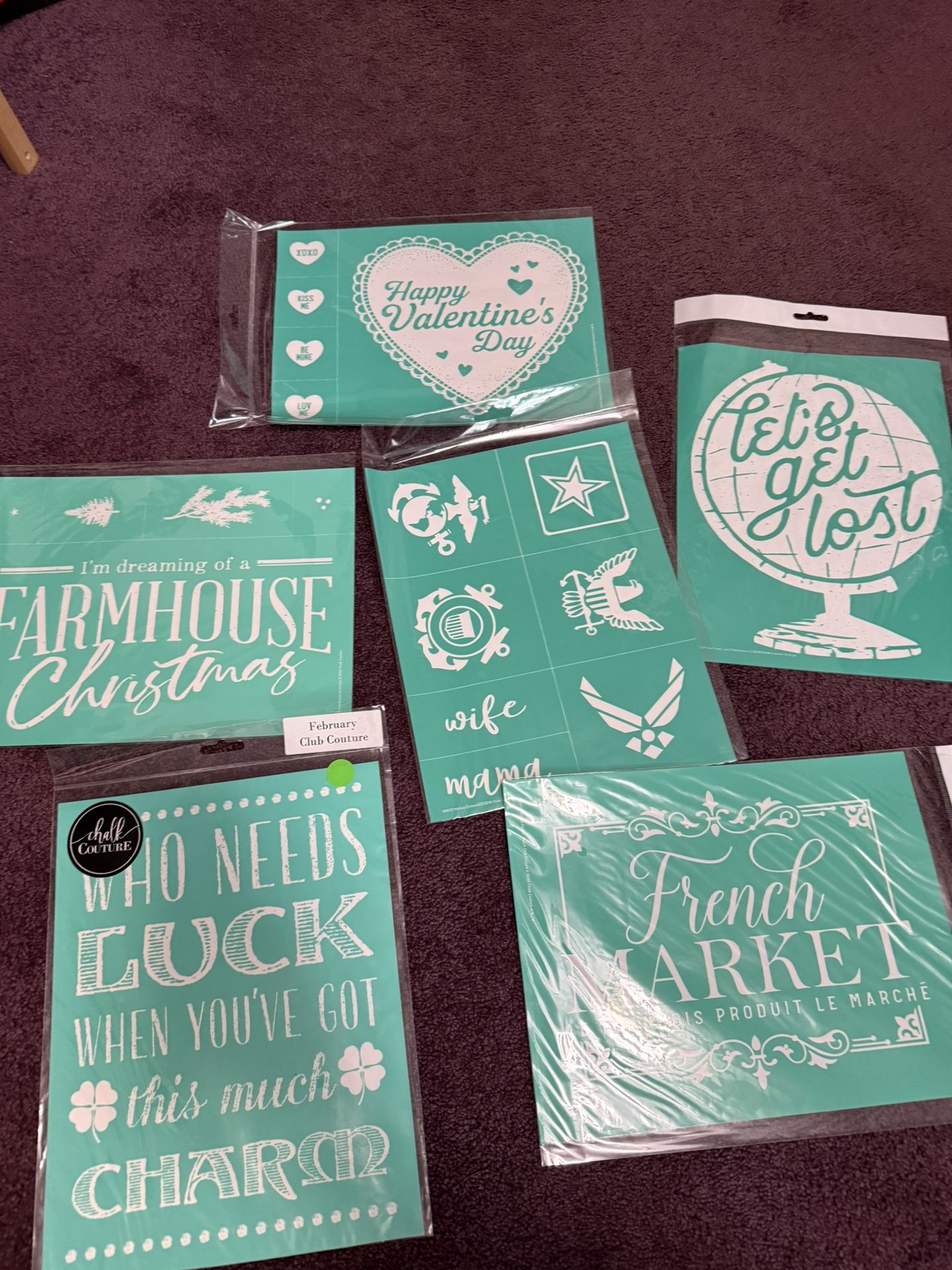 New 6 Stencils From Chalk Couture