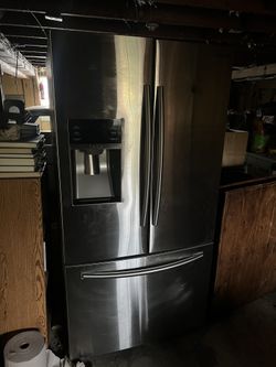 With Delivery Into Kitchen - French Door Stainless Steel Fridge
