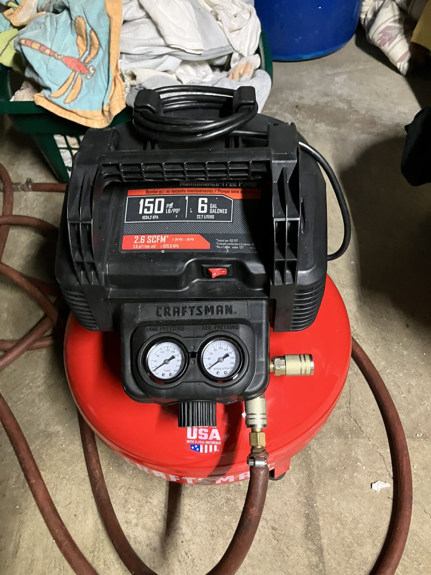 Craftsman six force air compressor new
