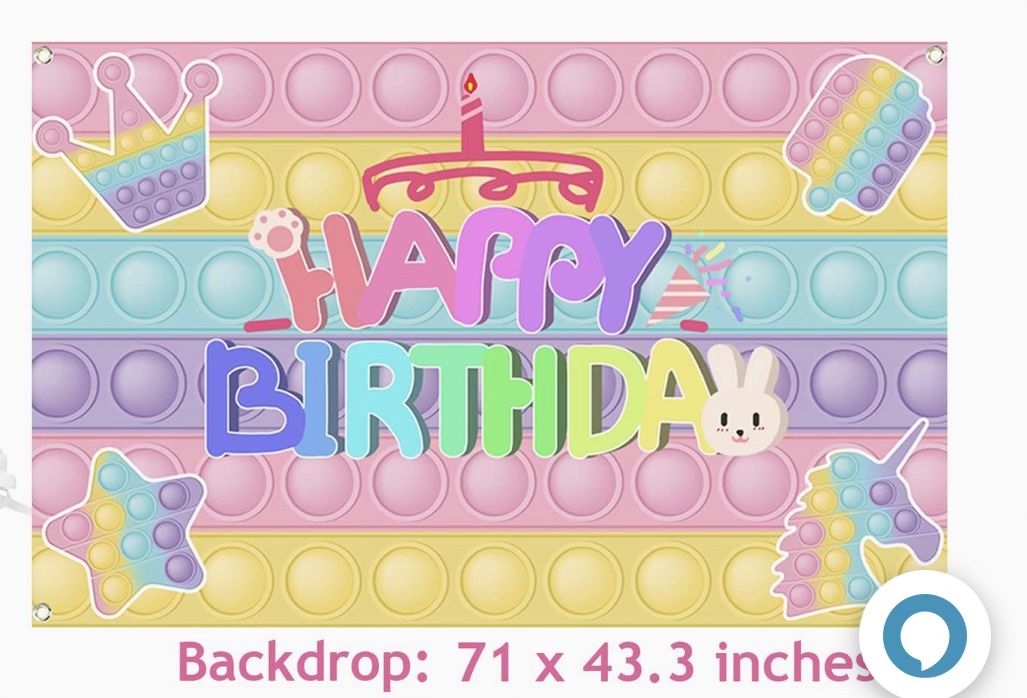 Pop It Party Decorations And Banners