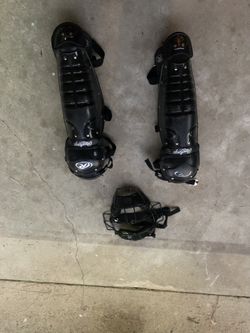 Baseball Catcher Mask And Knees Pads