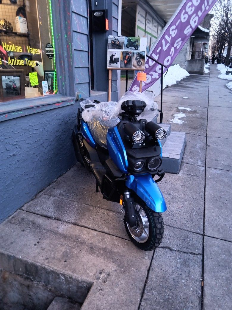 Blue Scooter Tank