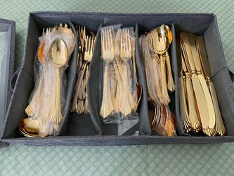 Rogers Gold Plated Flatware Set