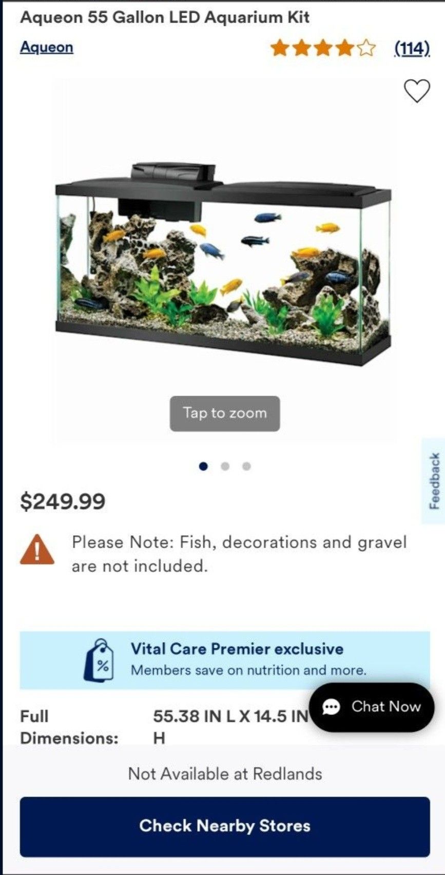 Aquenon 55 Gallon Fish Tank