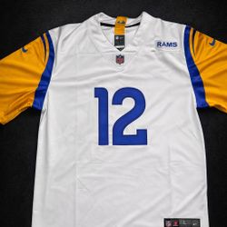 RAMS NFL JERSEY PUKA NACUA LOS ANGELES STITCHED 