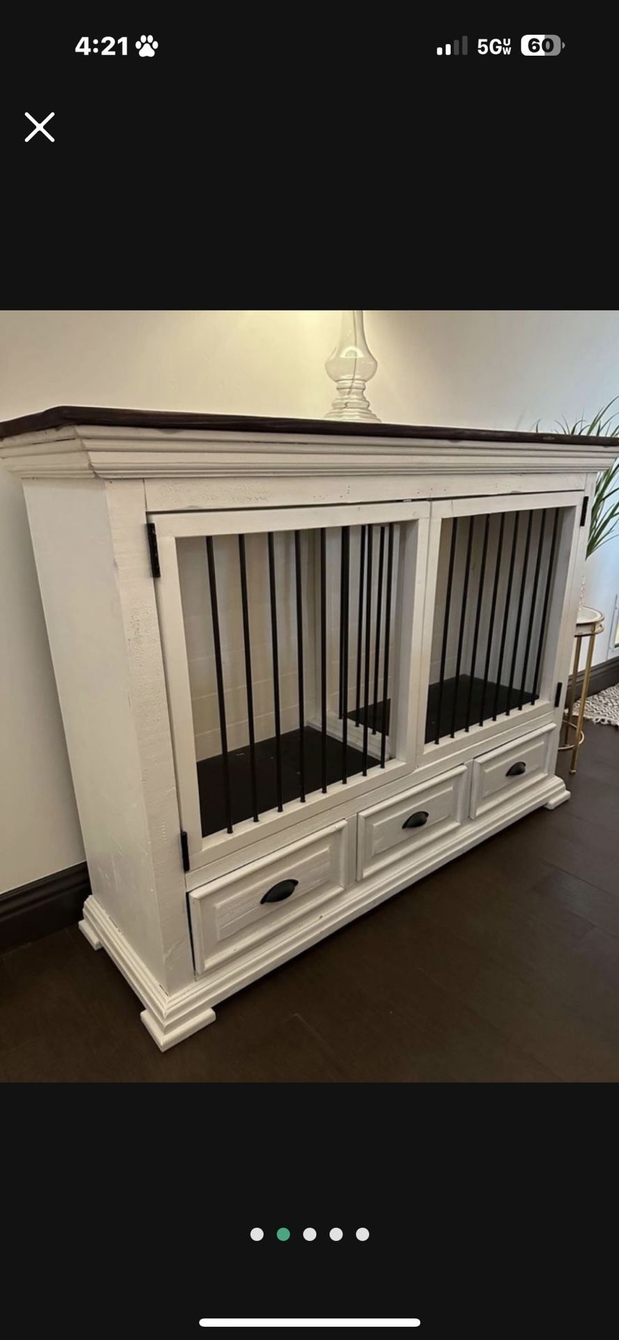 Custom Built Heavy Duty Dog Crate With Drawers