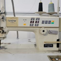 Brother Industrial Sewing Machine DB2-B737-933 Mark II Single Needle With Table. Good working condition. Made In Japan.