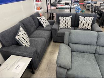 2Pc Living Room Set, Sofa Couch Loveseat