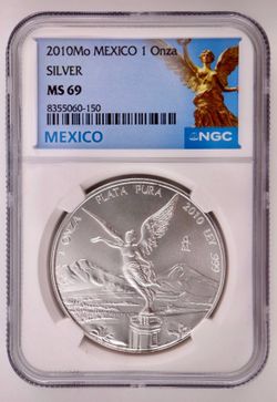 2010 México 1 oz Libertad NGC MS 69