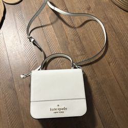 Kate Spade Staci Square Crossbody White