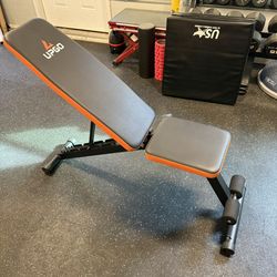 NEW Adjustable Incline/Decline Foldable Weight Bench (Space Saver)