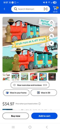 Honey Bee Acres Thistlestop Electric Train Station Set – Motorized Engine, Realistic Lights & Sounds