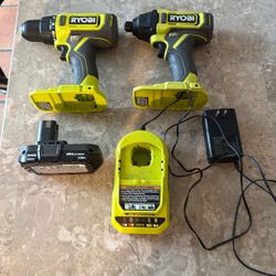 Ryobi Drill Set 