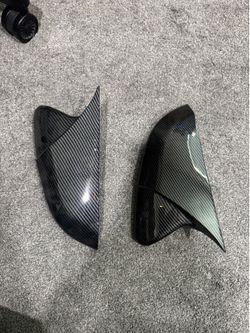 Moonlinks Compatible with 2016-2021 Honda Civic Side Ox Horn Mirror Cover Overlay, Glossy Black LH & RH Side Door Rearview Mirror Cap Trim for 10th Ge
