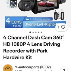 4 Channel Dash Cam 360