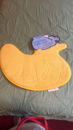 Yellow Duck Microfiber Bath Mat