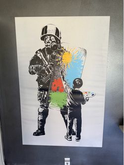 Banksy wall art