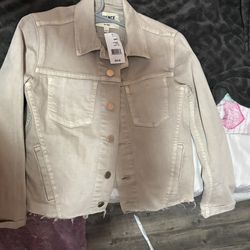 L’agence denim cream jean jacket from saks fifth