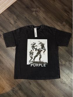 Men’s PURPLE Gray T Shirt
