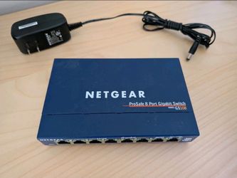 NETGEAR ProSafe GS108 v4 8-Port Gigabit Ethernet Network Switch w/ Power Supply