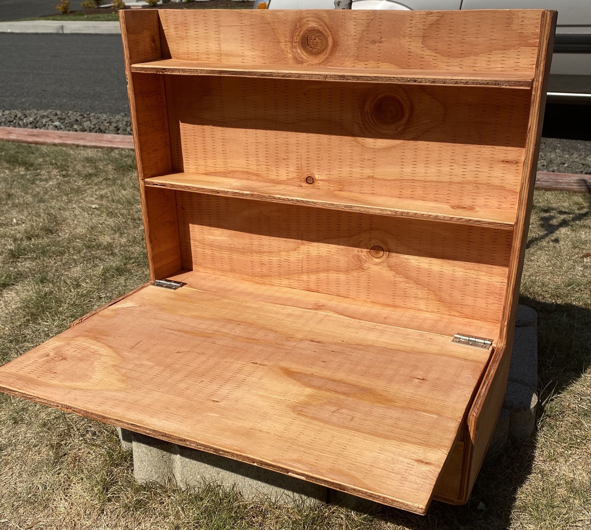 Space saving desk