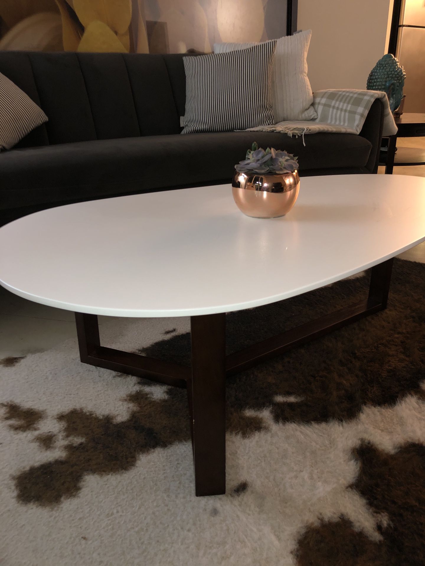 Sofa , coffee table & rug midcentury