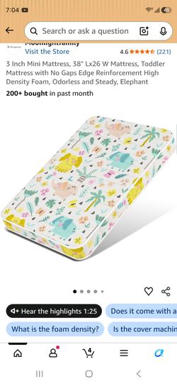 Mini crib matress