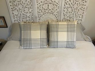 Serena and Lily alpaca pillows with down in insert