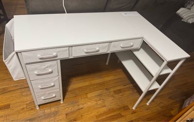Desk w/ shelves and drawers