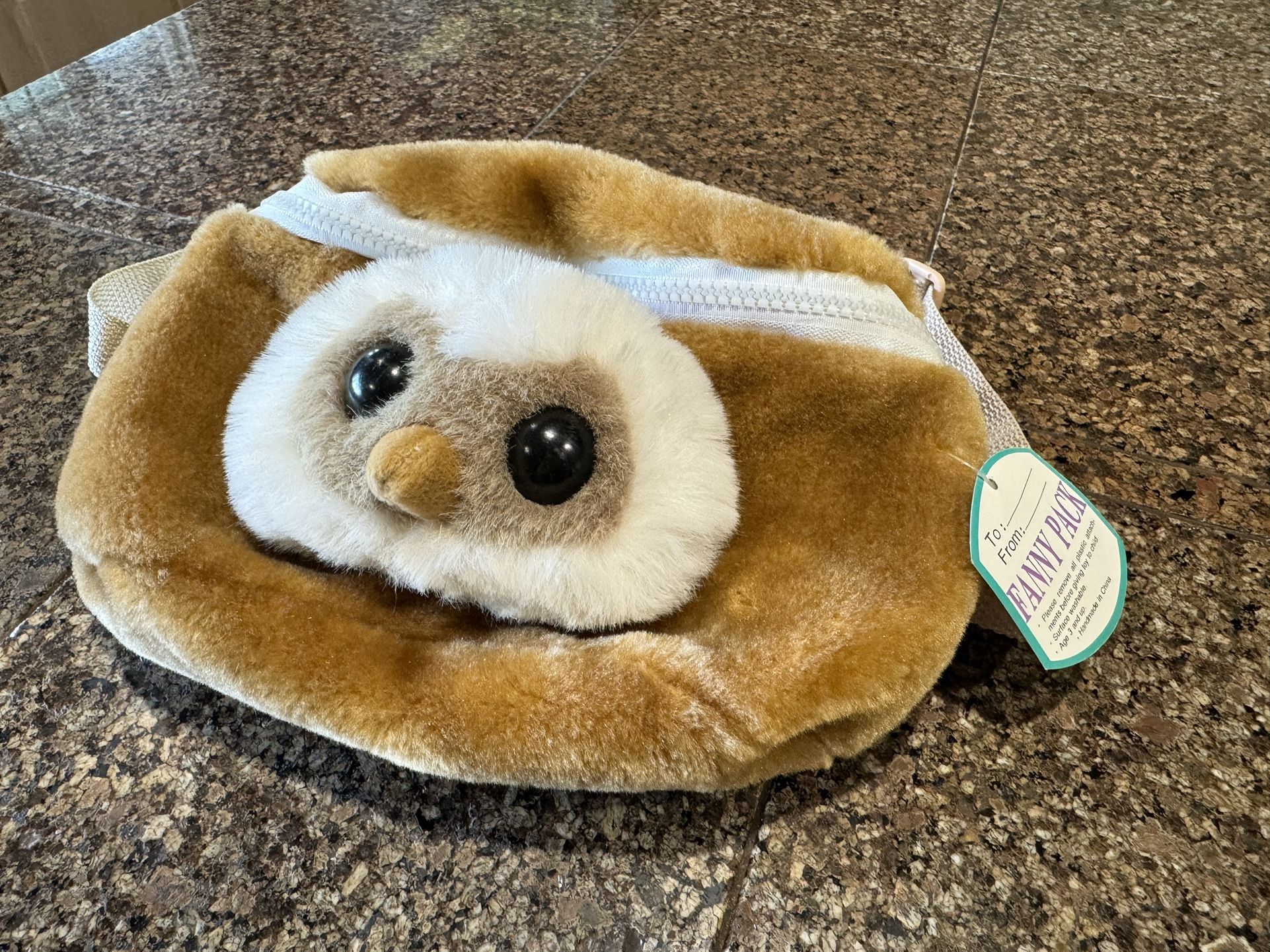 Plush owl fanny pack