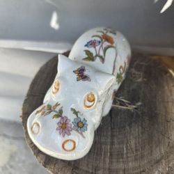 Antiques Japanese Porcelain Hippo Figure 
