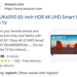 LOGITECH 55” 4K TV