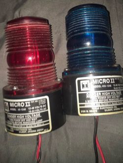 Tomar Micro II Strobe Warning Lights Tomar red and blue strobes model#(contact info removed) best offer !– Red & Blue