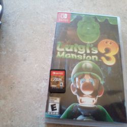 Open The Window Nintendo Switch With Headphones And Games Zelda And Luigi's Mansion 3