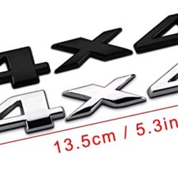 4x4 Badge Emblem Sold SEPARATELY Adhesive Back Shipping Available