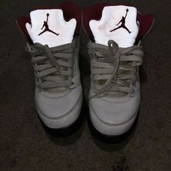 Jordan 5s Fire Red Silver (look At Description)⬇️