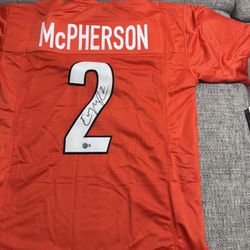 Evan McPherson Signed Autograpn Custom Jersey- Metabilia Coa- Cincinnati Bengals