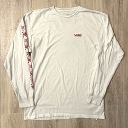 Vans NWT Men's Long Sleeve Shirt Medium White