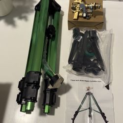 Cffuvros 360° Rotating Tripod Sprinkler with Adjustable Telescopic Pole and 3/4 Inch Thread