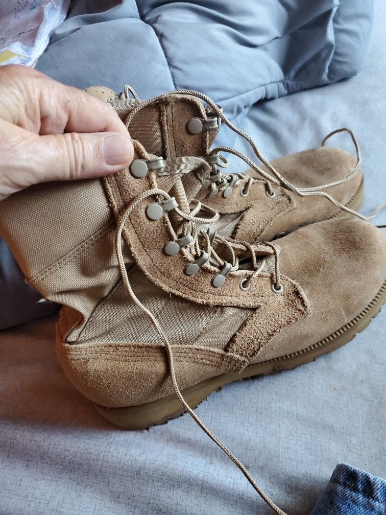 2 Pair Size 7 Military Grade Boots $25 For Pair