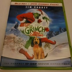 Blu Ray Dr. Seuss How the Grinch Stole Christmas Combo  (DVD Include Too)