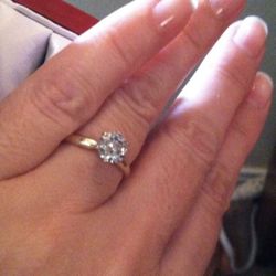 Make Offer-14k Gold Diamond Ring