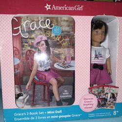 Mini American Girl Doll Grace w/Book