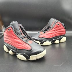 Nike Air Jordan Pro Strong Black Red Youth Sneakers 407485-601 Size 11C