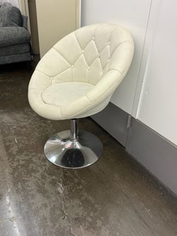 Cream Vanity Chair