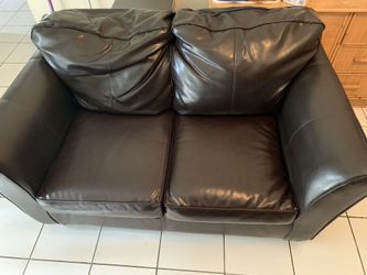 Vegan Leather Love Seat/Couch