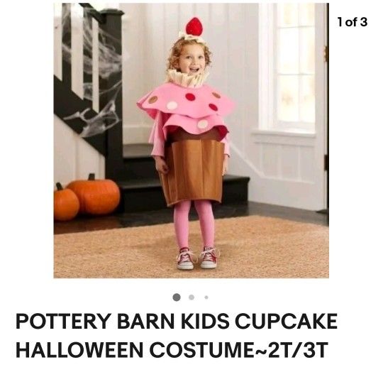 Potterybarn Cupcake Halloween Costume 2T-3T