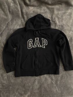 Gap Full-Zip Logo Hoodie Black